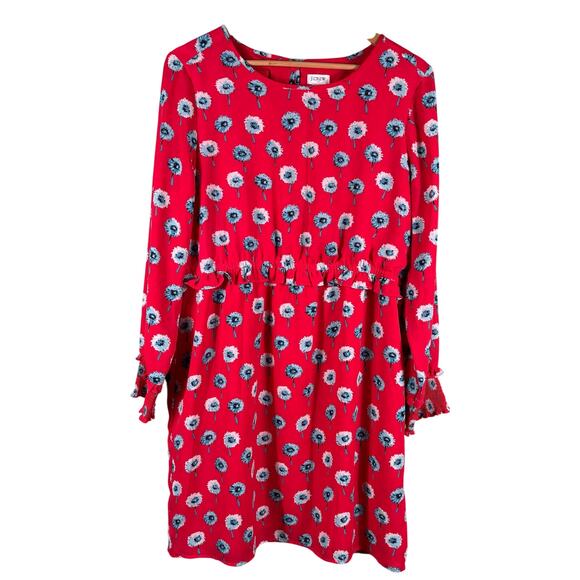 J. Crew Red Floral Midi Dress - Picture 2 of 12